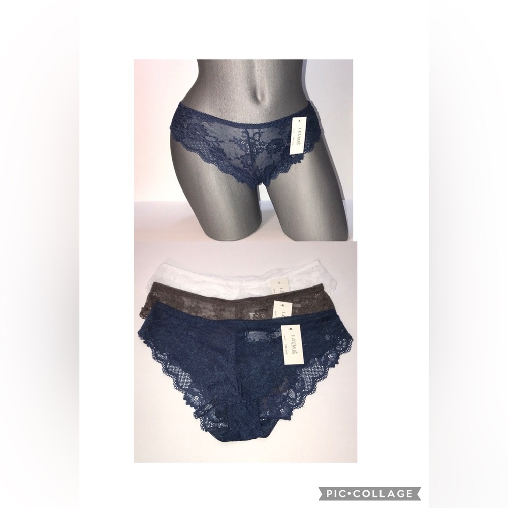 Bundle 3 pieces Lace Panties Bikini Underwear.NWT Ilys Lumie Brand.
